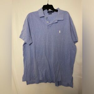 Men - polo - blue - XXL